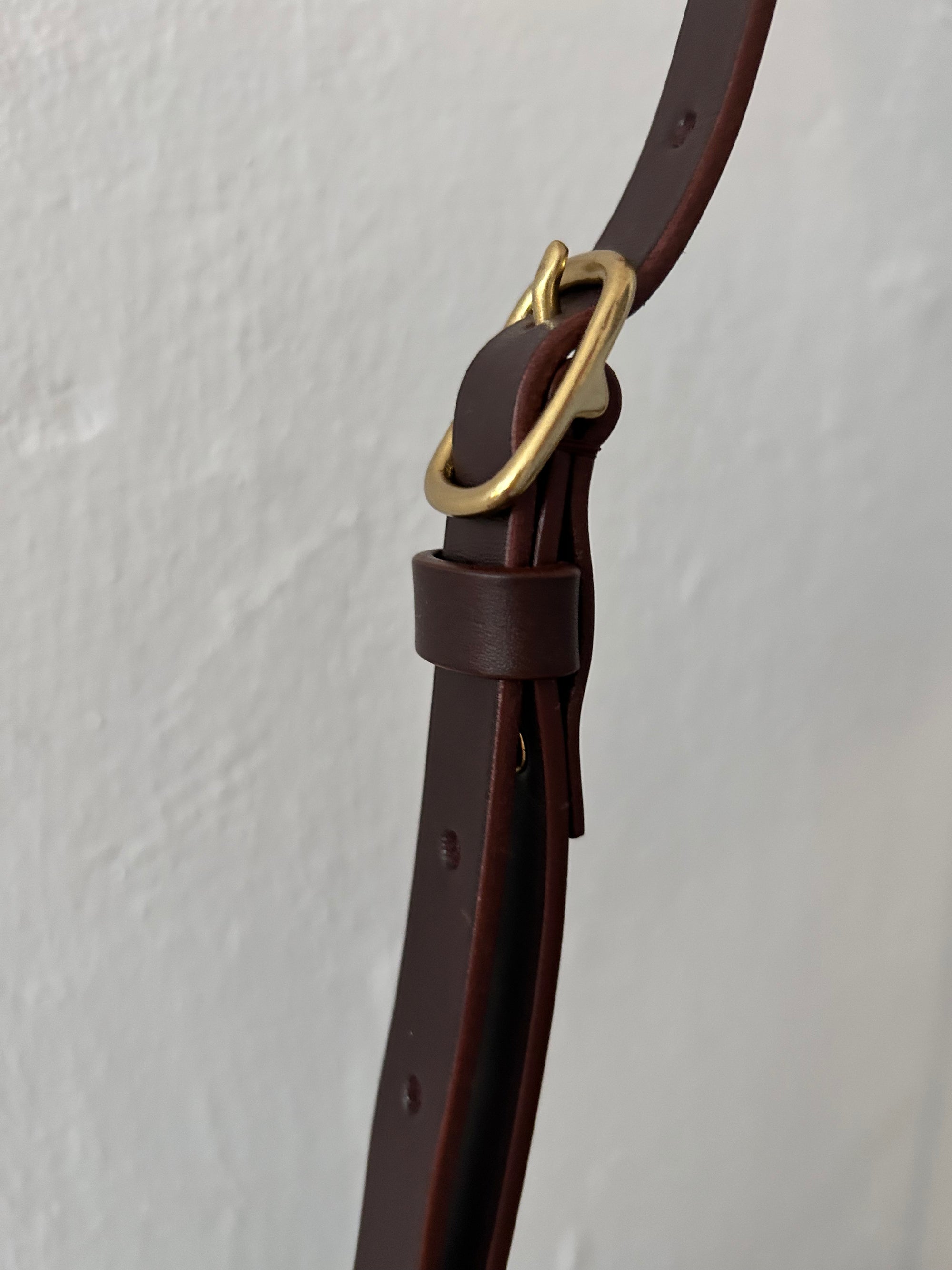 Leather shoulder bag: MARIE (dark brown)