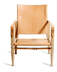 KK47000 SAFARI CHAIR I ASK OG KERNELÆDER