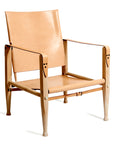 KK47000 SAFARI CHAIR I ASK OG KERNELÆDER