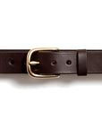 Leather belt: ALEXANDER (dark brown)