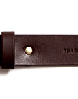 Leather belt: ALEXANDER (dark brown)