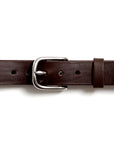 Leather belt: ALEXANDER (dark brown)