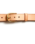 Leather belt: ALEXANDER 25 (natural)