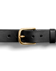 Leather belt: ALEXANDER 25 (black)