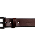 Leather belt: BJØRN (dark brown)