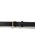 Plaited leather belt: HELLE (black)
