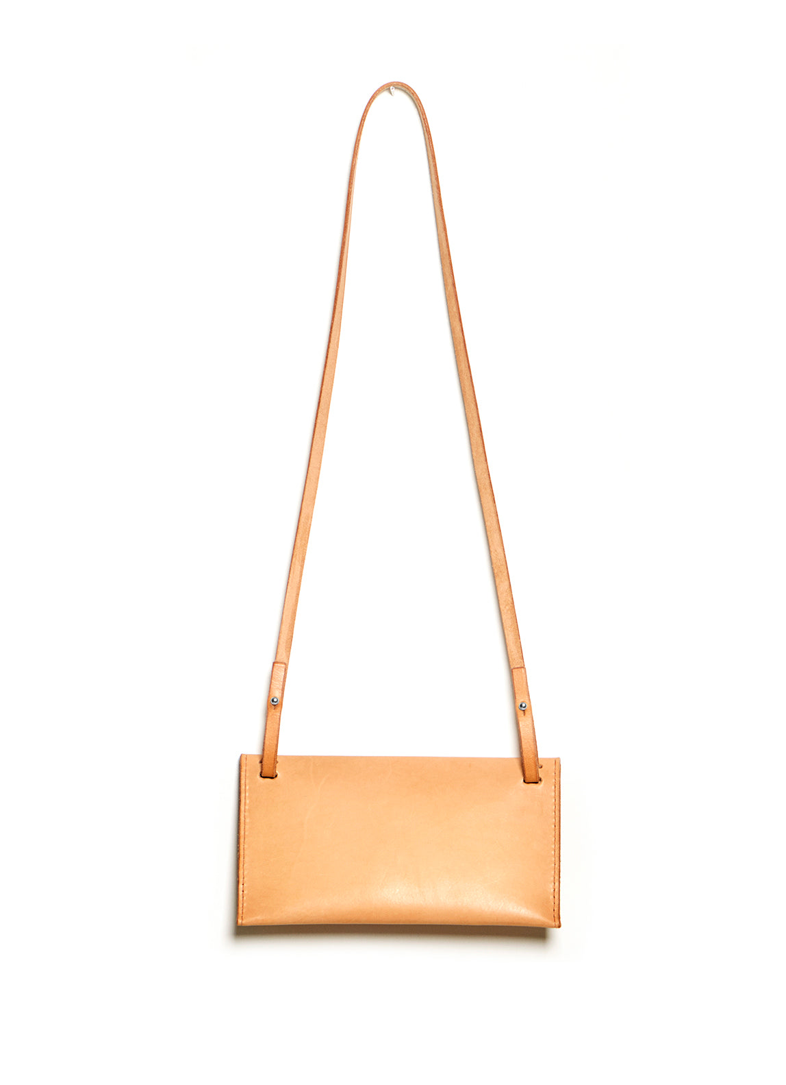 Leather clutch & shoulder bag: RIGMOR MINI (natural)
