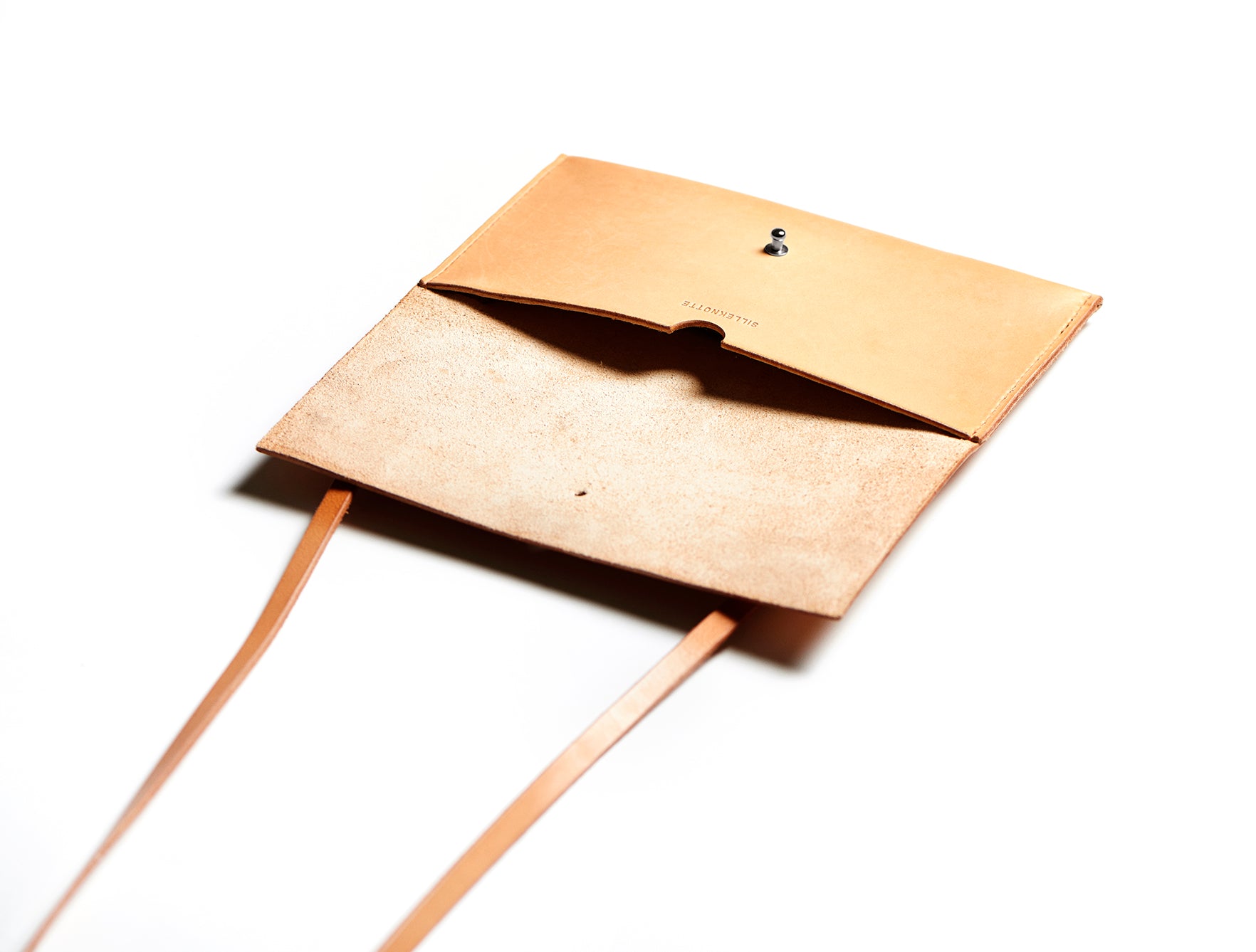 Leather clutch & shoulder bag: RIGMOR MINI (natural)