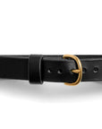 Leather dog collar: MESTER (black)