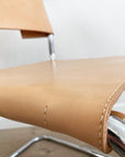 CHAIR - VINTAGE S33 CANTILEVER CHAIR IN NATURAL HARNESS LEATHER