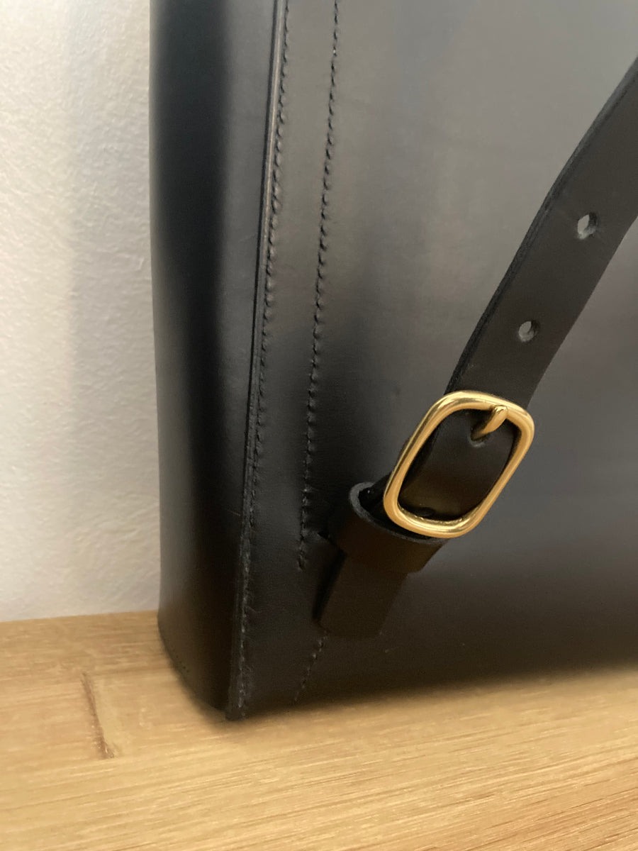 Leather backpack : KATHRINE (natural)