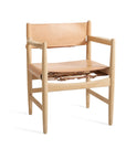 Chair - Arm chair from the 'Oresund-series' in oak and harness leather