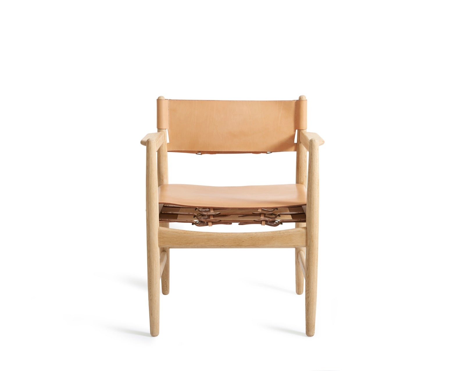 Chair - Arm chair from the &#39;Oresund-series&#39; in oak and harness leather