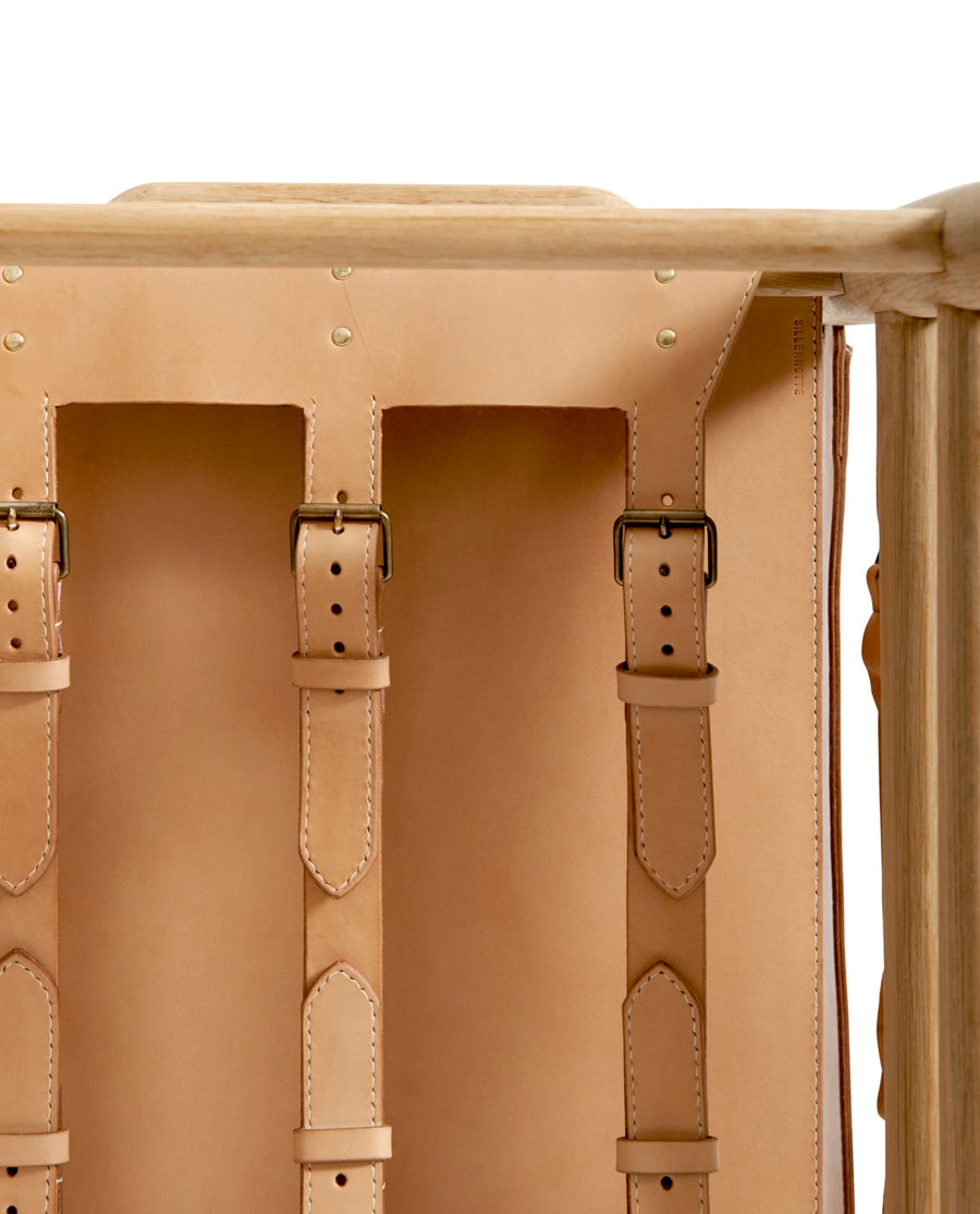 Arm chair 'Oresund-series' in oak and harness leather