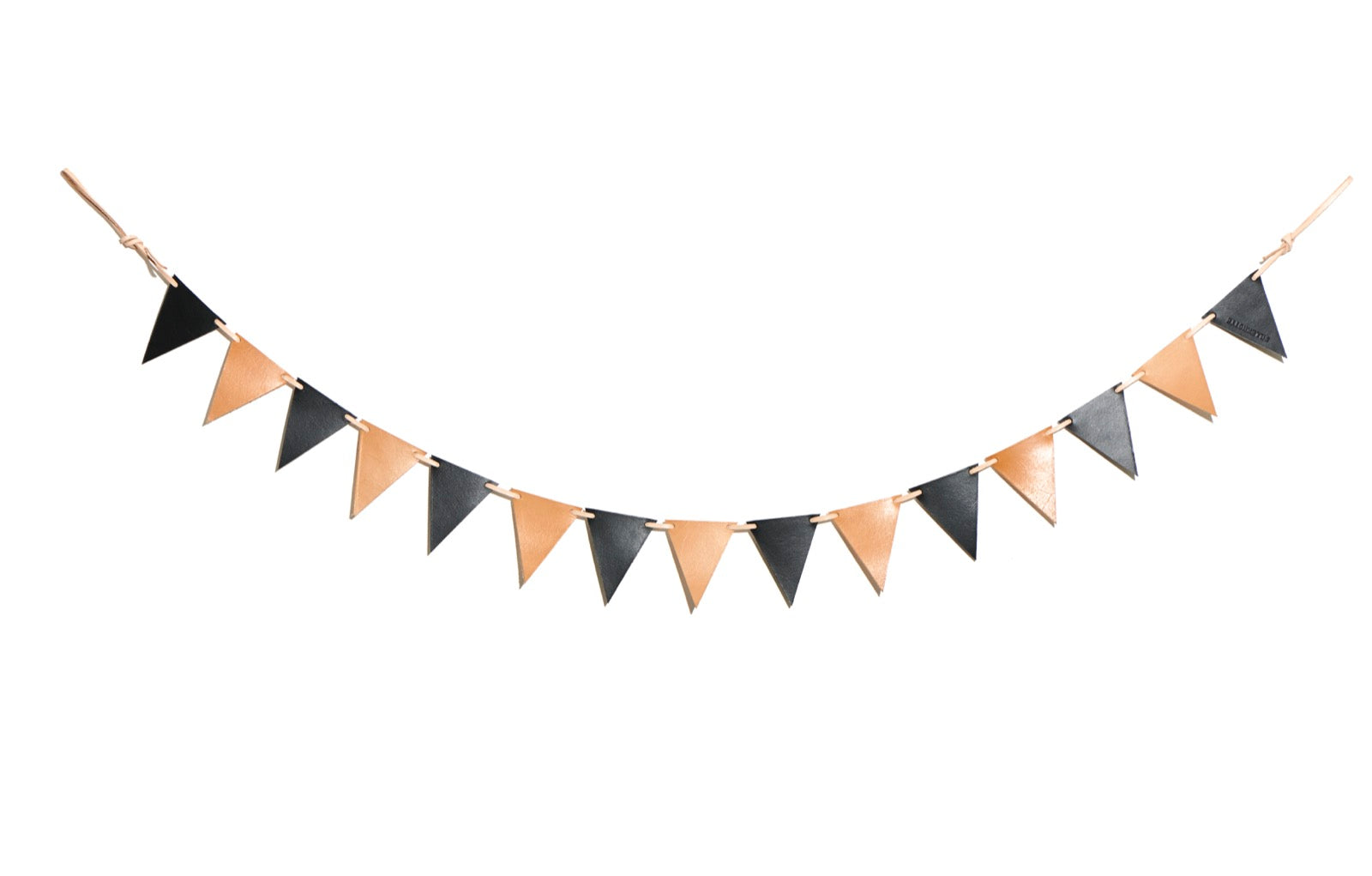 🔹Leather bunting: FLAG (natural/black)