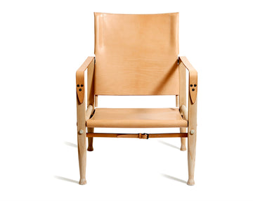 KK47000 SAFARI CHAIR IN ASH AND HARNESS LEATHER
