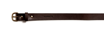 Leather belt: TRINE (dark brown)