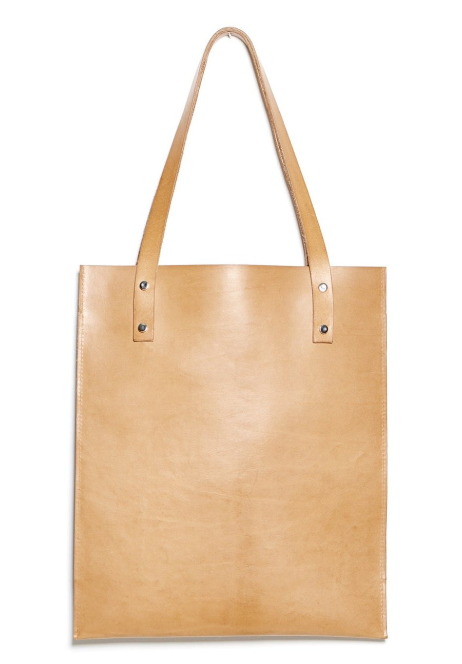 Leather tote: HEBERT (natural)