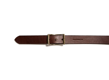 Leather belt: LAURITS (dark brown)