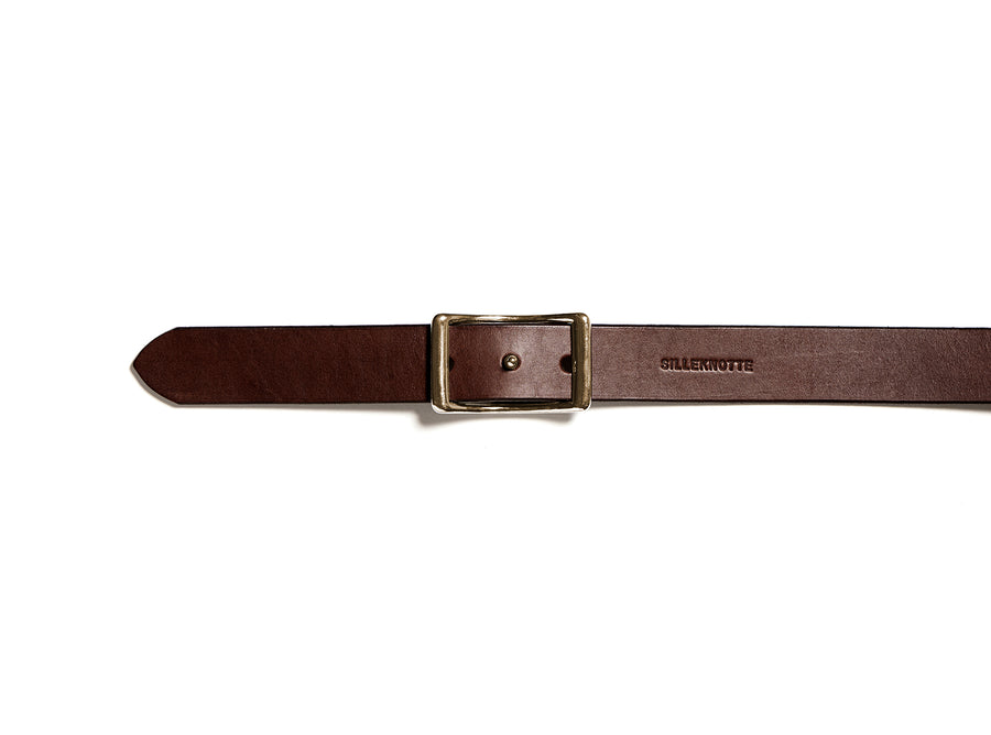 Leather belt: LAURITS (dark brown)
