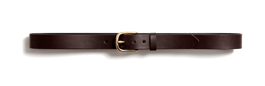 Leather belt: ALEXANDER (dark brown)