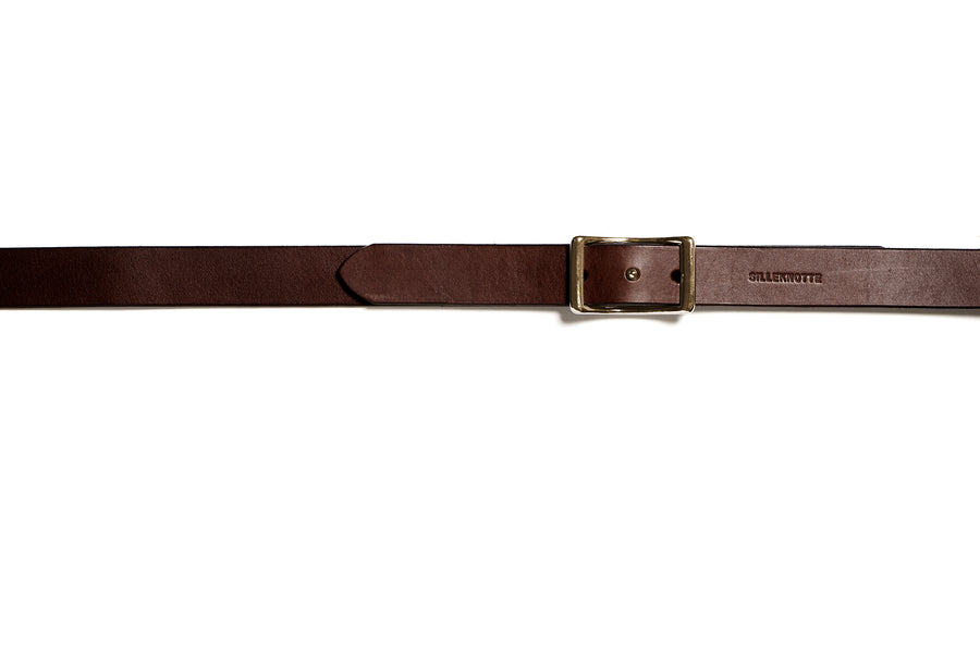 Leather belt: LAURITS (dark brown)