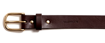 Leather belt: ALEXANDER (dark brown)