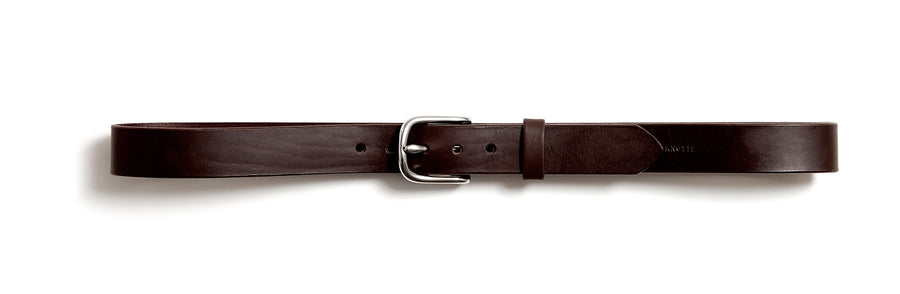 Leather belt: ALEXANDER (dark brown)
