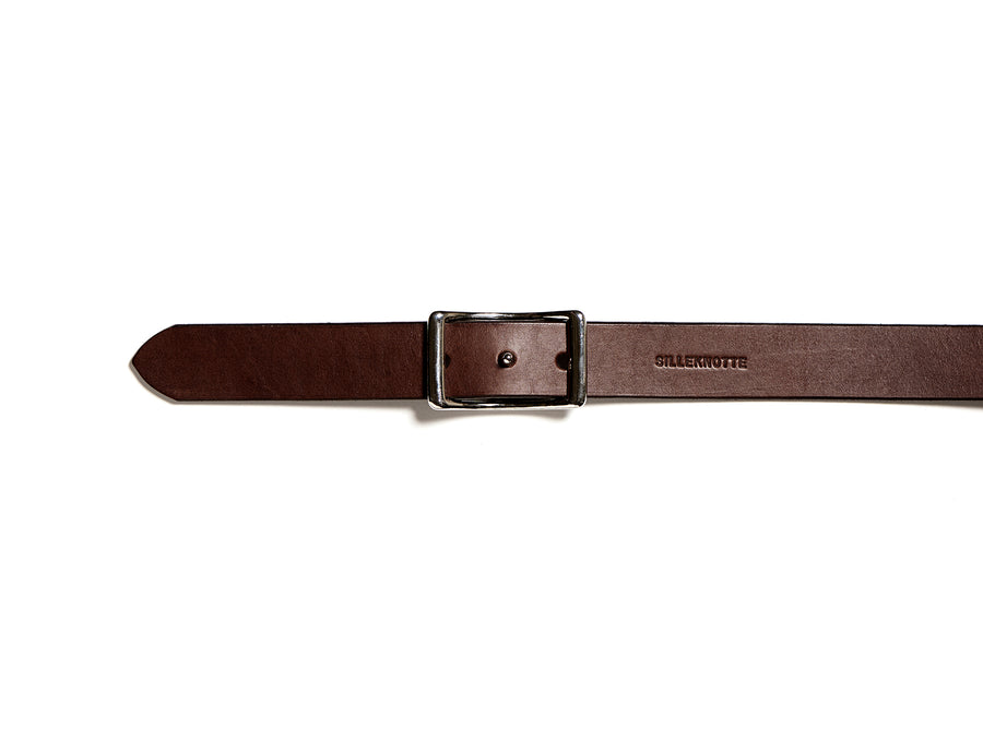 Leather belt: LAURITS (dark brown)