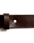 Leather belt: ALEXANDER (dark brown)