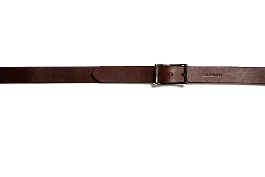 Leather belt: LAURITS (dark brown)