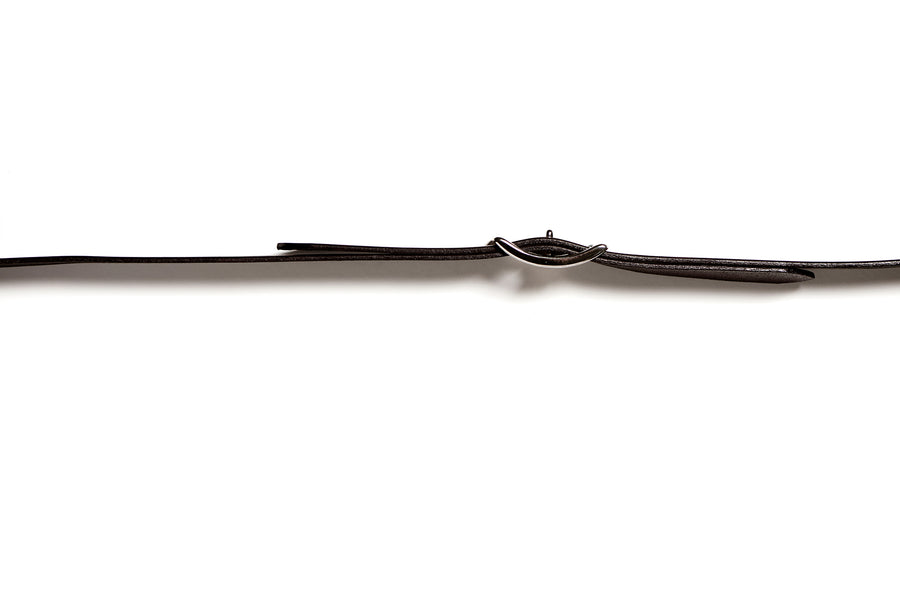 Leather belt: LAURITS (dark brown)