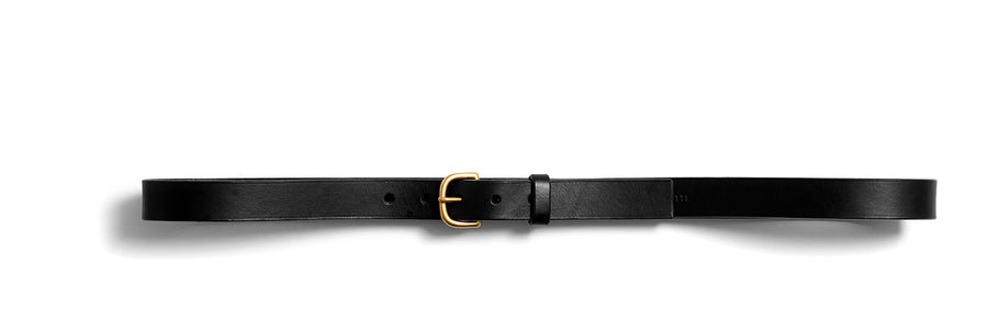 Leather belt: TRINE (black)