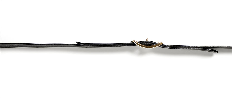 Leather belt: LAURITS (black)