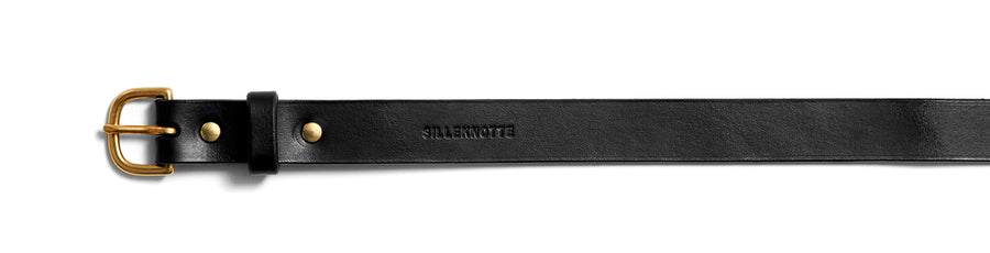 Leather belt: TRINE (black)