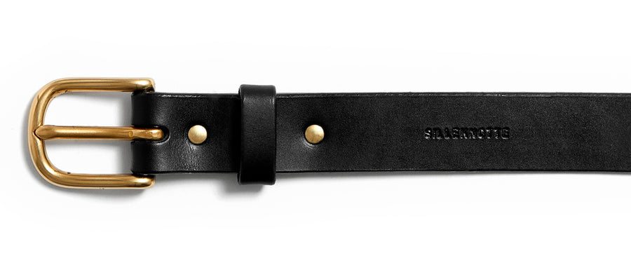 Leather belt: ALEXANDER (black)