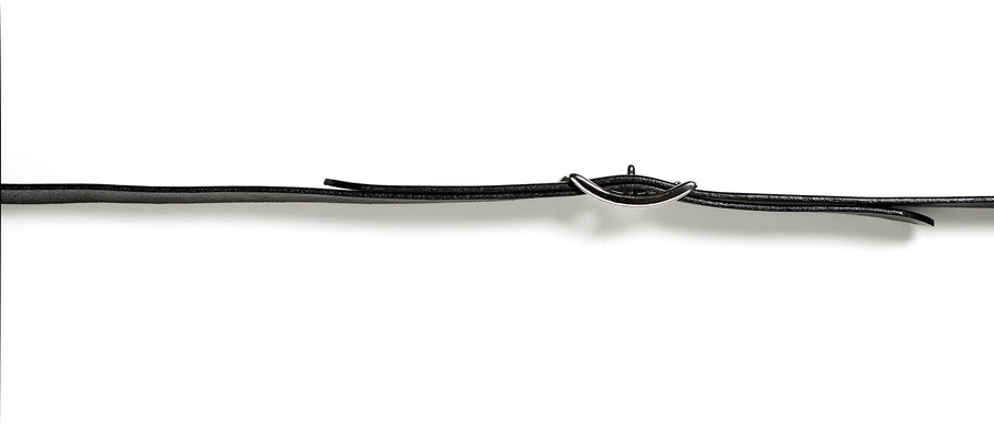 Leather belt: LAURITS (black)