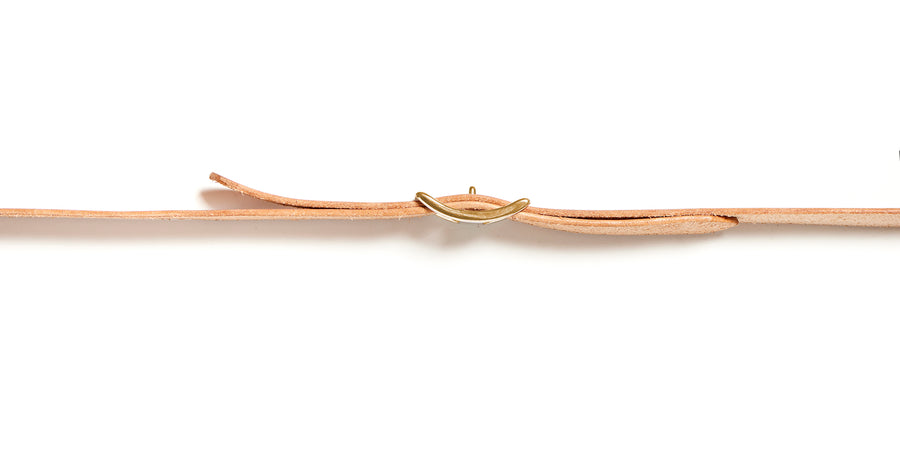 Leather belt: LAURITS (natural)