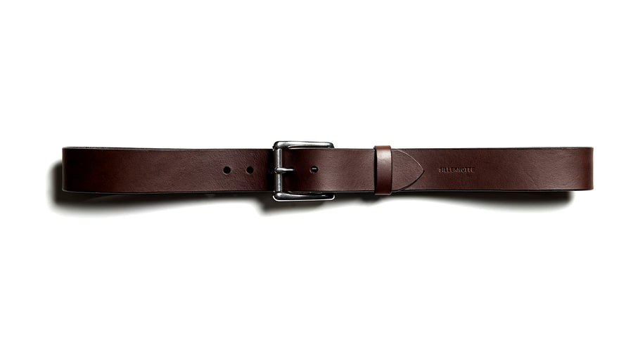 Leather belt: BJØRN (dark brown)