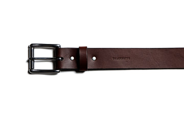 Leather belt: BJØRN (dark brown)