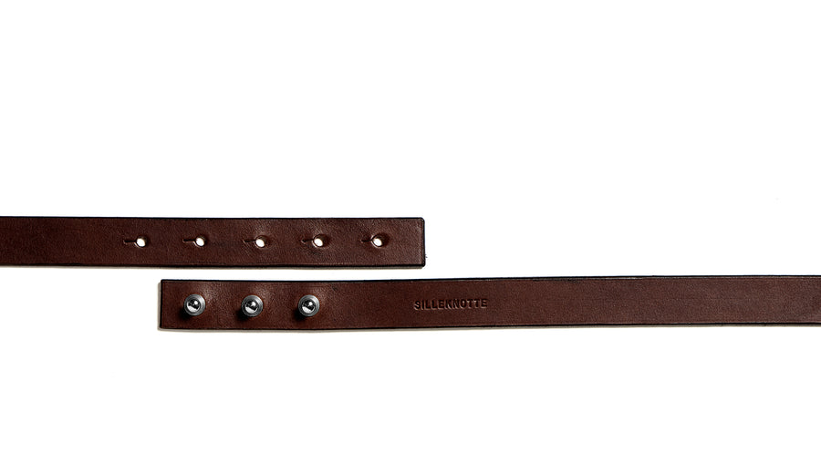 Leather belt: URSULA (dark brown)
