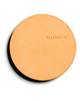 Leather coaster: VINO small (natural) - set of 4