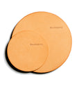 Leather coaster: VINO small (natural) - set of 4