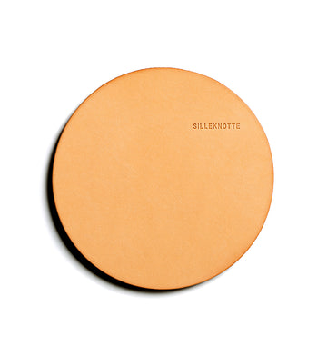 Leather coaster: VINO large (natural)