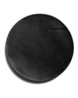 Leather coaster: VINO large (black)