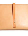 Leather computer sleeve: SIXTEN (natural)