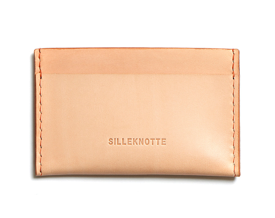 Leather cardholder: MICKEY (natural)