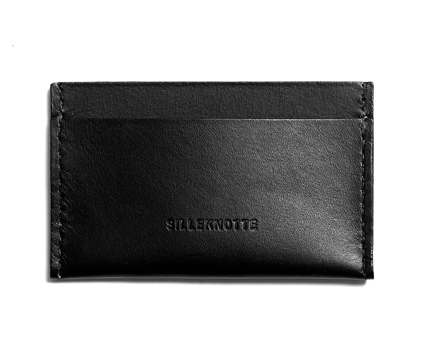 Leather cardholder: MICKEY (black)