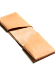 Leather bifold wallet: BECH (natural)