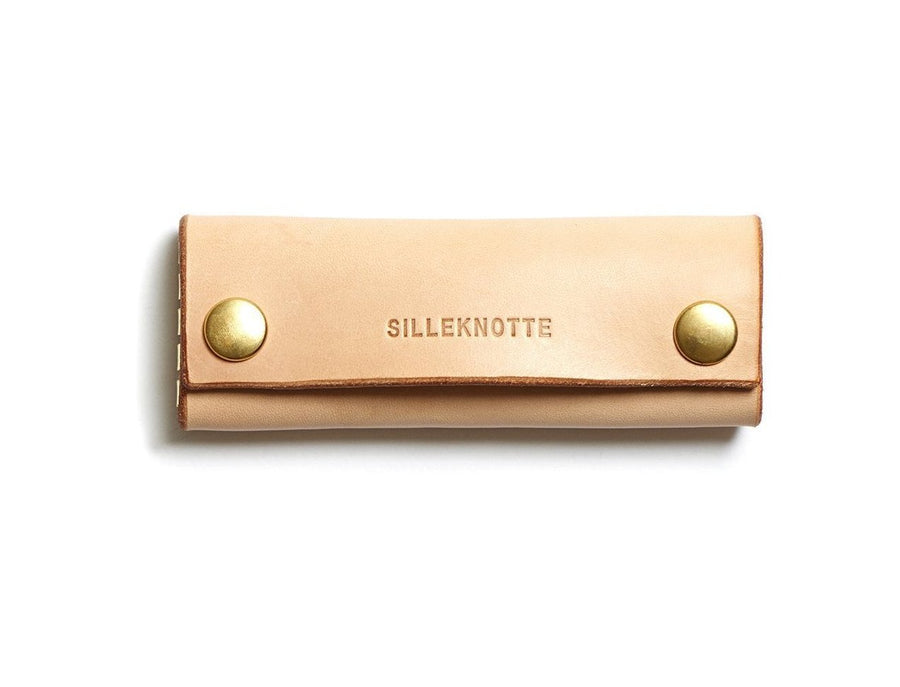 Leather key pouch: KARL small (natural)